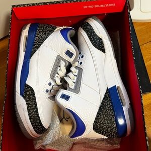 Racer Blue Air Jordan 3 gs 4.5